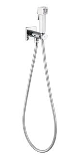 Смеситель Прогрессивный встраиваемый с гигиеническим душем Grocenberg GB005CR Хром